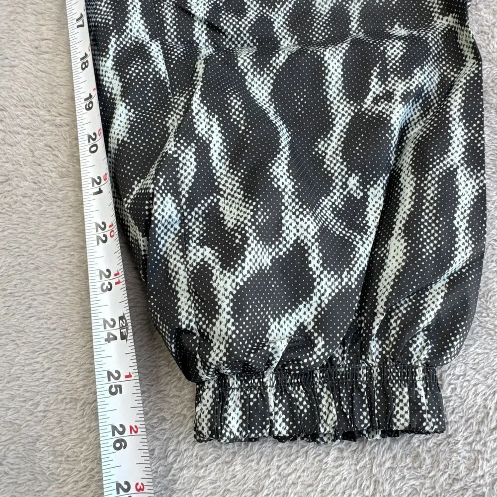Nike Sportswear Icon Clash Jogger Pants Womens XS Black Leopard Print Drawstring